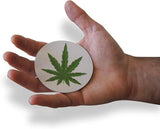 Novel Merk Marijuana Leaf 3 Inch Flat Refrigerator Magnet (Single Pack)