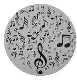 Novel Merk Music Notes 3 Inch Flat Refrigerator Magnet (Single Pack)