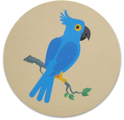 Novel Merk Parrot 3 Inch Flat Refrigerator Magnet (Single Pack)