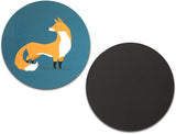 Novel Merk Fox 3 Inch Flat Refrigerator Magnet (Single Pack)