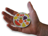 Novel Merk Fruit 3 Inch Flat Refrigerator Magnet (Single Pack)