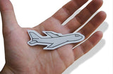 Novel Merk Airplane 2 Inch Flat Refrigerator Magnet (Single Pack)