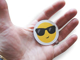 Novel Merk Sunglasses Emoji 2 Inch Flat Refrigerator Magnet (Single Pack)