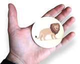 Novel Merk Lion 3 Inch Flat Refrigerator Magnet (Single Pack)