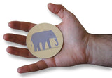 Novel Merk Elephant 3 Inch Flat Refrigerator Magnet (Single Pack)