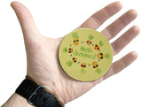 Novel Merk Hello Summer Pineapple 3 Inch Flat Refrigerator Magnet (Single Pack)