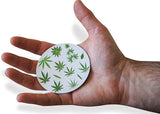 Novel Merk Marijuana Leaves 3 Inch Flat Refrigerator Magnet (Single Pack)