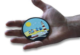 Novel Merk Nautical Village 3 Inch Flat Refrigerator Magnet (Single Pack)