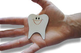 Novel Merk Tooth 2 Inch Flat Refrigerator Magnet (Single Pack)