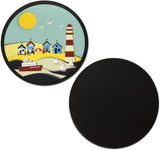 Novel Merk Nautical Village 3 Inch Flat Refrigerator Magnet (Single Pack)