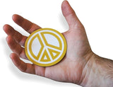 Novel Merk Peace Sign 3 Inch Flat Refrigerator Magnet (Single Pack)