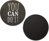 Novel Merk You Can Do It 2 Inch Flat Refrigerator Magnet (Single Pack)
