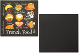 Novel Merk French Food 3 Inch Flat Refrigerator Magnet (Single Pack)