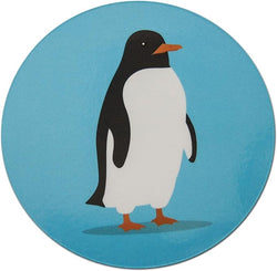 Novel Merk Penguin 3 Inch Flat Refrigerator Magnet (Single Pack)