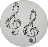 Novel Merk Treble Clef 3 Inch Flat Refrigerator Magnet (Single Pack)
