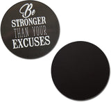 Novel Merk Be Stronger 2 Inch Flat Refrigerator Magnet (Single Pack)