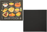 Novel Merk Greek Food 3 Inch Flat Refrigerator Magnet (Single Pack)
