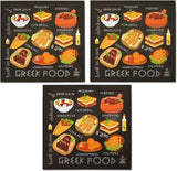 Novel Merk Greek Food 3 Inch Flat Refrigerator Magnet (Single Pack)
