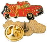 Novel Merk Pickup Truck & Semi-Truck Pins Lapel, Hat, or Tie Tack Set with Clutch Back (2 Pieces) Red, & Blue