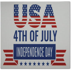 Novel Merk 4th of July 3 Inch Flat Refrigerator Magnet (Single Pack)
