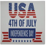 Novel Merk 4th of July 3 Inch Flat Refrigerator Magnet (Single Pack)