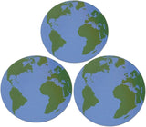 Novel Merk Earth 3 Inch Flat Refrigerator Magnet (Single Pack)