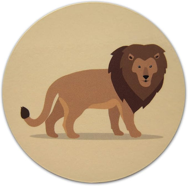 Novel Merk Lion 3 Inch Flat Refrigerator Magnet (Single Pack)
