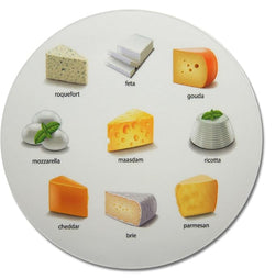 Novel Merk Cheese Guide 3 Inch Flat Refrigerator Magnet (Single Pack)