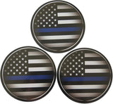 Novel Merk Thin Blue Line 3 Inch Flat Refrigerator Magnet (Single Pack)
