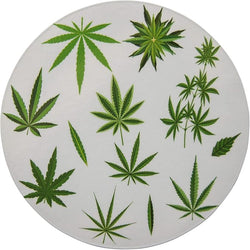 Novel Merk Marijuana Leaves 3 Inch Flat Refrigerator Magnet (Single Pack)