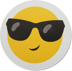 Novel Merk Sunglasses Emoji 2 Inch Flat Refrigerator Magnet (Single Pack)