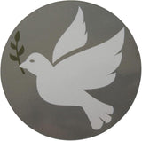 Novel Merk White Dove 3 Inch Flat Refrigerator Magnet (Single Pack)