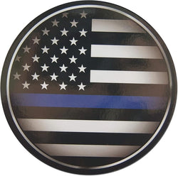 Novel Merk Thin Blue Line 3 Inch Flat Refrigerator Magnet (Single Pack)