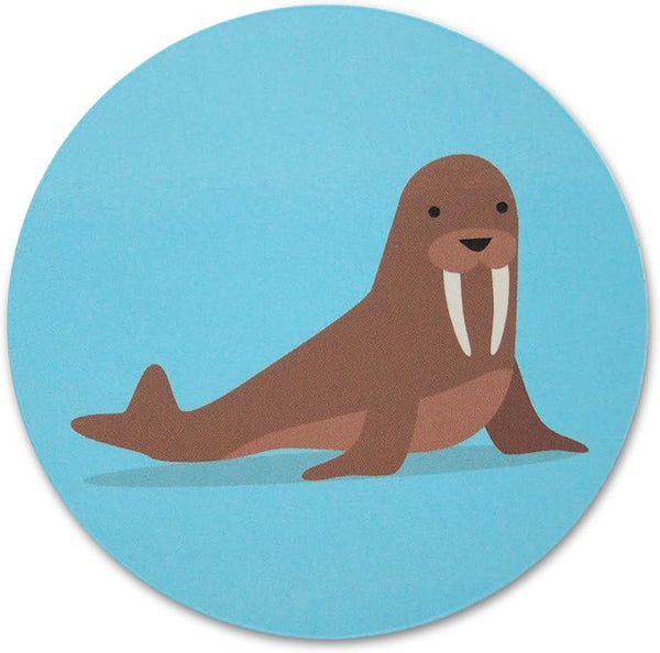 Novel Merk Walrus 3 Inch Flat Refrigerator Magnet (Single Pack)