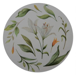 Novel Merk Lily Watercolor 3 Inch Flat Refrigerator Magnet (Single Pack)