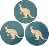 Novel Merk Kangaroo 3 Inch Flat Refrigerator Magnet (Single Pack)
