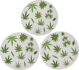 Novel Merk Marijuana Leaves 3 Inch Flat Refrigerator Magnet (Single Pack)