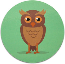 Novel Merk Owl 3 Inch Flat Refrigerator Magnet (Single Pack)