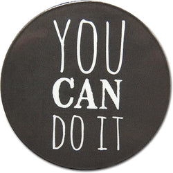 Novel Merk You Can Do It 2 Inch Flat Refrigerator Magnet (Single Pack)