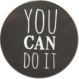 Novel Merk You Can Do It 2 Inch Flat Refrigerator Magnet (Single Pack)