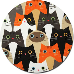 Novel Merk Cats 3 Inch Flat Refrigerator Magnet (Single Pack)