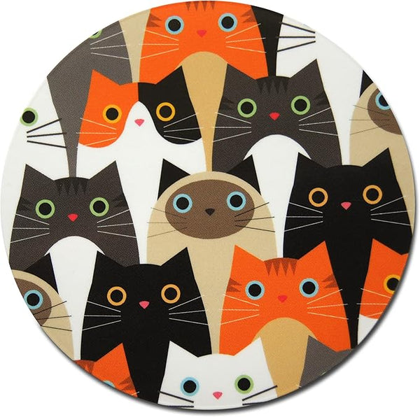 Novel Merk Cats 3 Inch Flat Refrigerator Magnet (Single Pack)