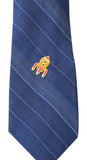 Novel Merk Orange Rocketship Lapel Pin, Hat Pin & Tie Tack with Clutch Back (Single Pack)