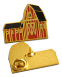 Novel Merk Barn Lapel Pin, Hat Pin & Tie Tack with Clutch Back (Single Pack)