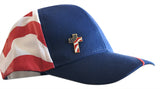 Novel Merk American Cross Lapel Pin, Hat Pin & Tie Tack with Clutch Back (Single Pack)