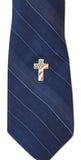 Novel Merk American Cross Lapel Pin, Hat Pin & Tie Tack with Clutch Back (Single Pack)