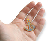 Novel Merk Anchor Enamel Ornament (Single Pack)