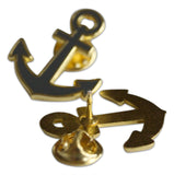 Novel Merk Anchor Lapel Pin, Hat Pin & Tie Tack with Clutch Back (Single Pack)