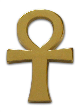 Novel Merk Ankh Lapel Pin, Hat Pin & Tie Tack with Clutch Back (Single Pack)