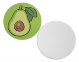 Novel Merk Avocado Vinyl Sticker Decals – 2 Inch Round Individual Cut - Waterproof (10 Pack)